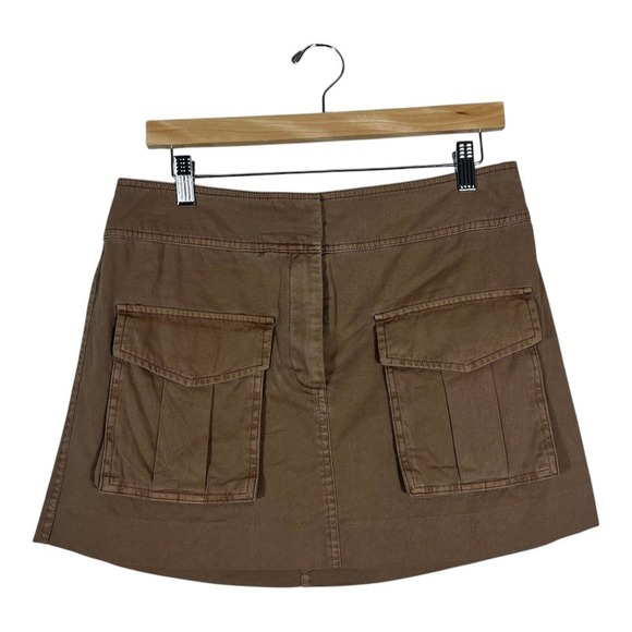 Lucky Brand Dresses & Skirts - Lucky Brand Cargo Solid Mini Skirt Brown Utility Gorpcore Pockets Size S